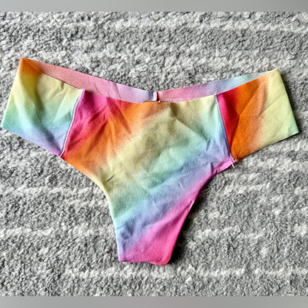 PINK Victoria's Secret Rainbow Panties